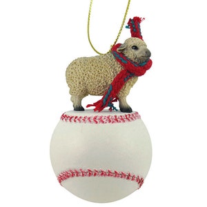 Sheep, White Sports Ornaments