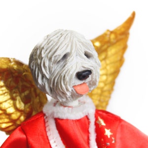 Old English Sheepdog CHRISTMAS Tree Toppers and Shelf Decor
