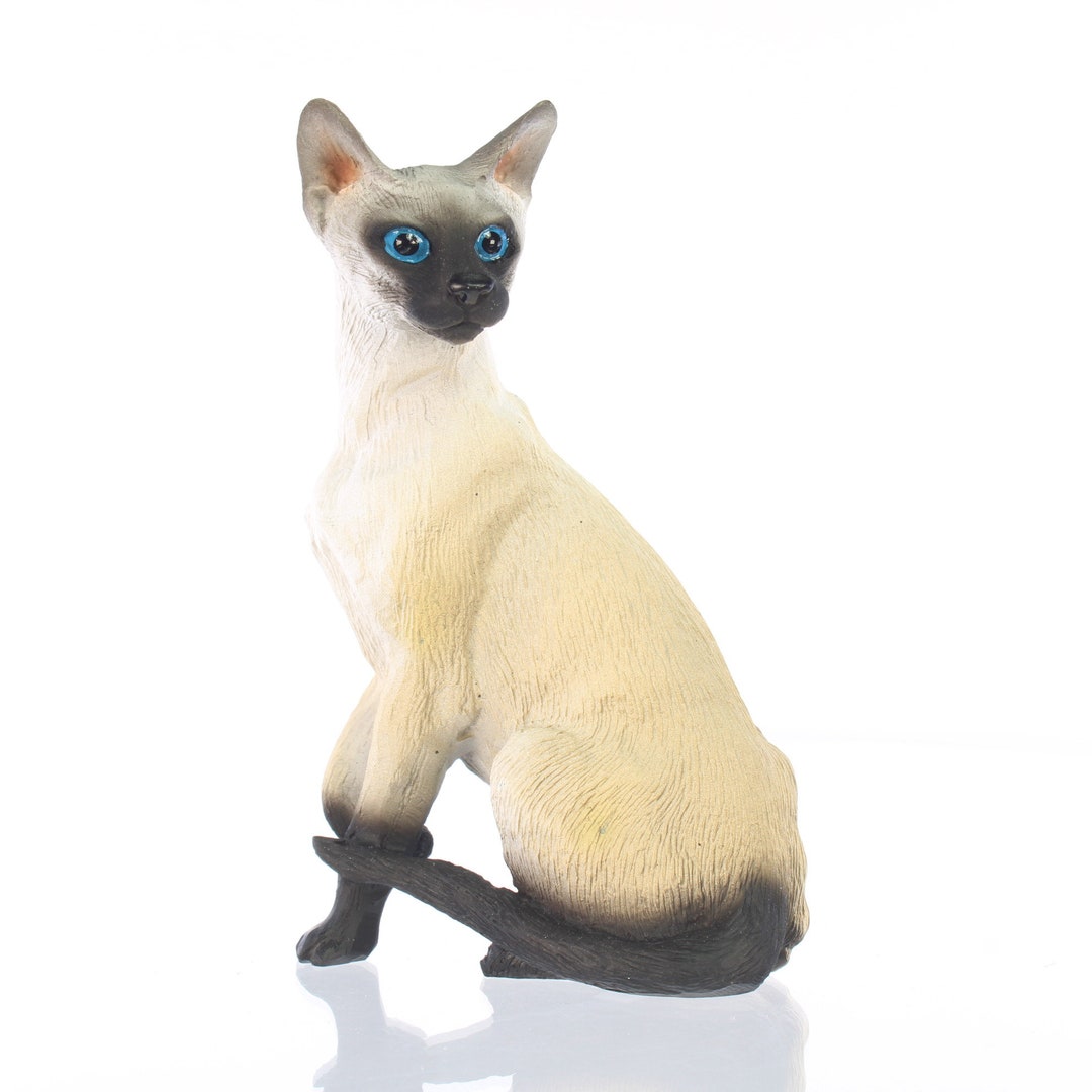 Siamese Cat Figurines Etsy