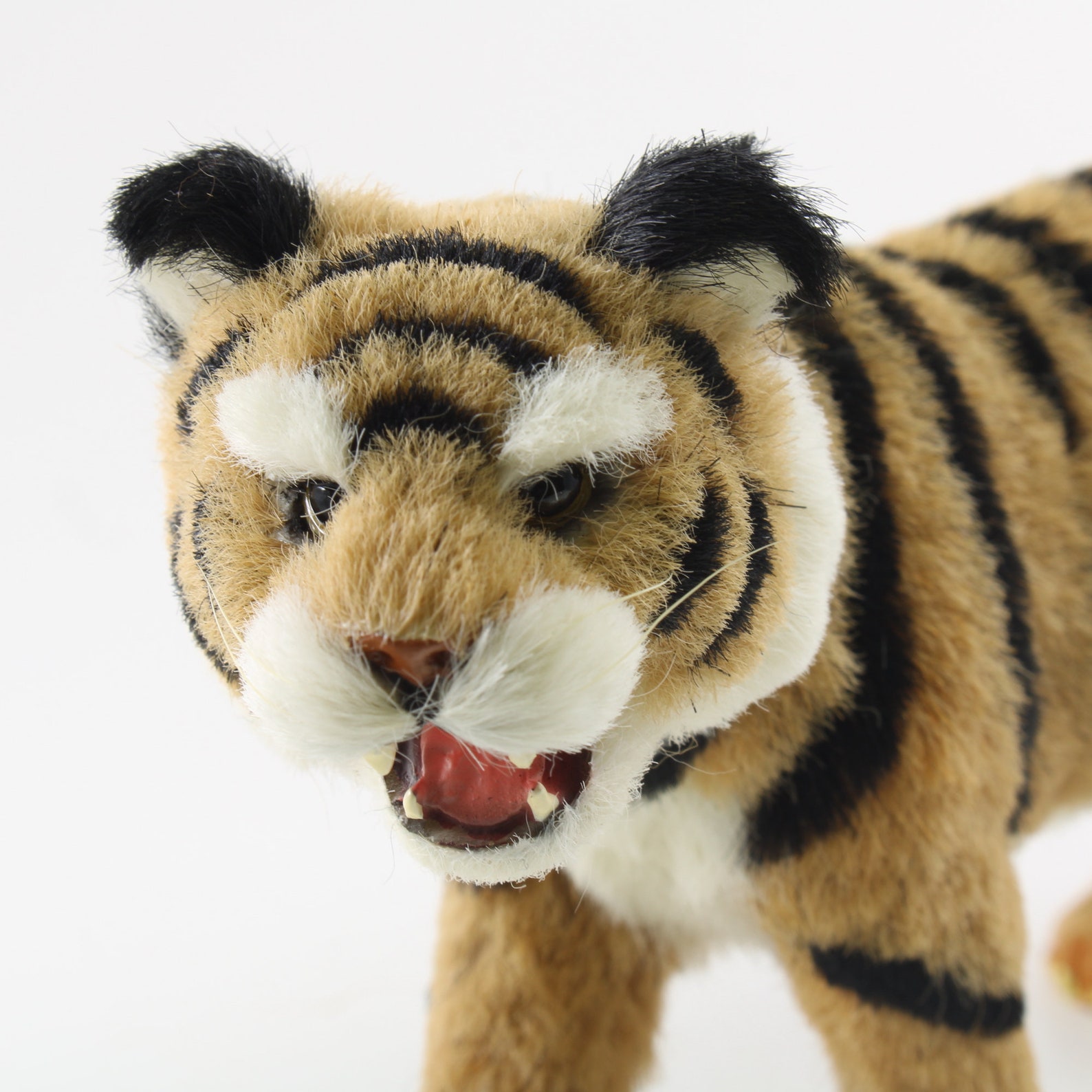 TIGER FUR FIGURINE Soft Animal Statue Unique Gift for Home Etsy