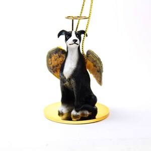 Greyhound, Black Collectable Hanging Christmas Ornaments