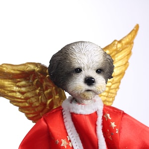 Shih Tzu Puppy Cut, Mixed CHRISTMAS Tree Toppers