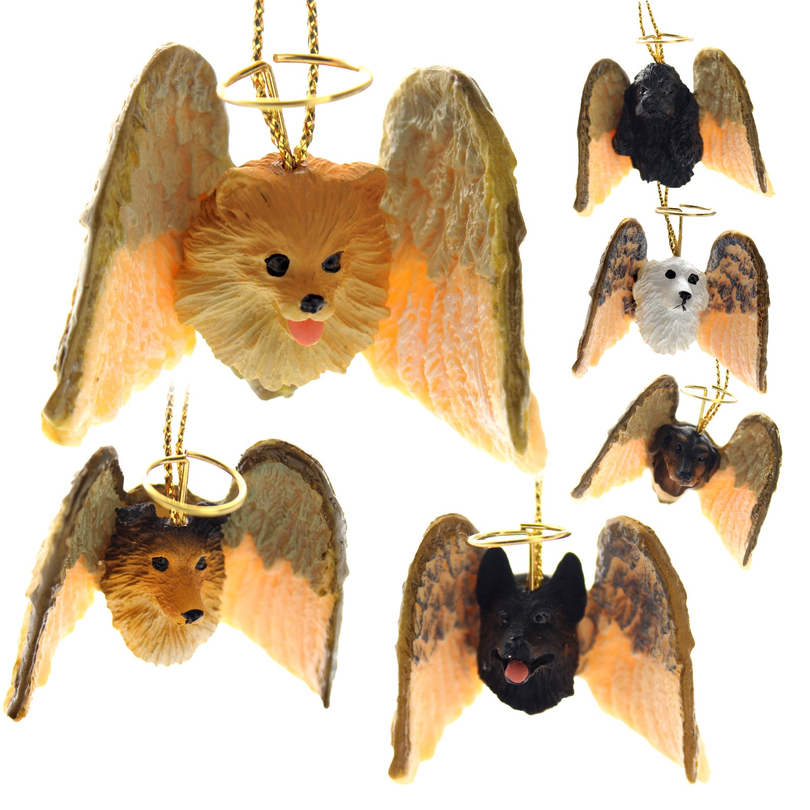 200 Pieces Angel Dog Ornaments Etsy