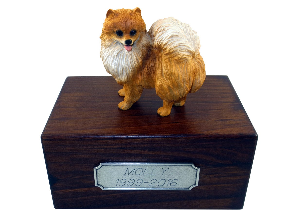 Pomeranian cremation urn cheap