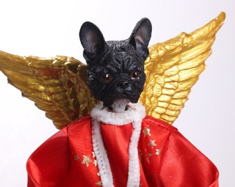 French Bulldog Christmas Tree Topper