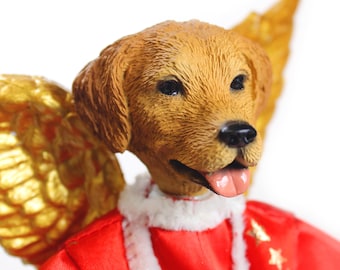 Golden Retriever CHRISTMAS Tree Toppers and Shelf Decor