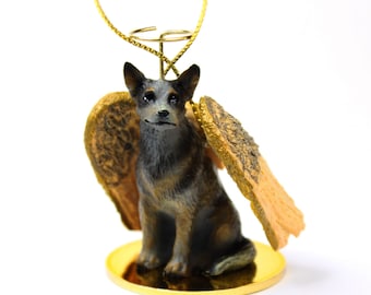 Adornos navideños colgantes coleccionables con diseño de perro pastor australiano (Blue Heeler).