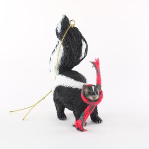 Skunk Collectable Hanging Christmas Ornaments