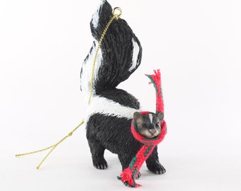 Skunk Collectable Hanging Christmas Ornaments
