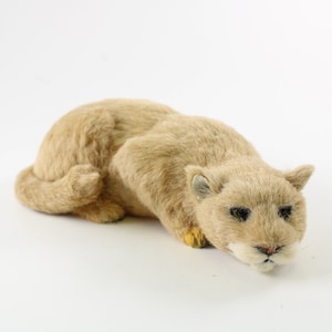 COUGAR FUR FIGURINE Realistic Handmade Figurine