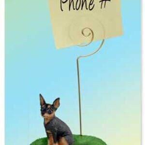 Note Pincher Miniature Pinscher, Black & Tan Tiny One Collection - Etsy