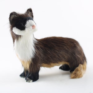 FERRET FUR FIGURINE Realistic Handmade Figurine