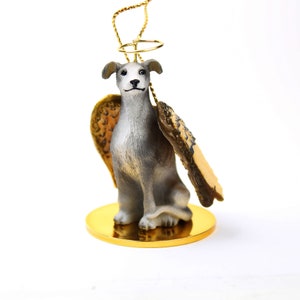 Greyhound, Grey Collectable Hanging Christmas Ornaments