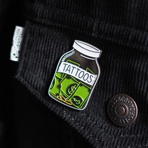 Tattoo Money Jar Enamel Pin – Tattoo Fund, Funny Ink Addict Gift