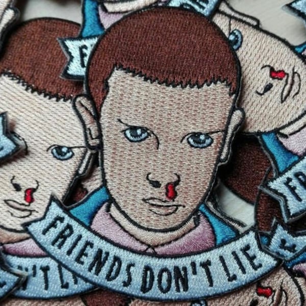 Friends don't lie - iron-on Embroidered Patch - 7cmx5,5cm - 2.75"x2.16"