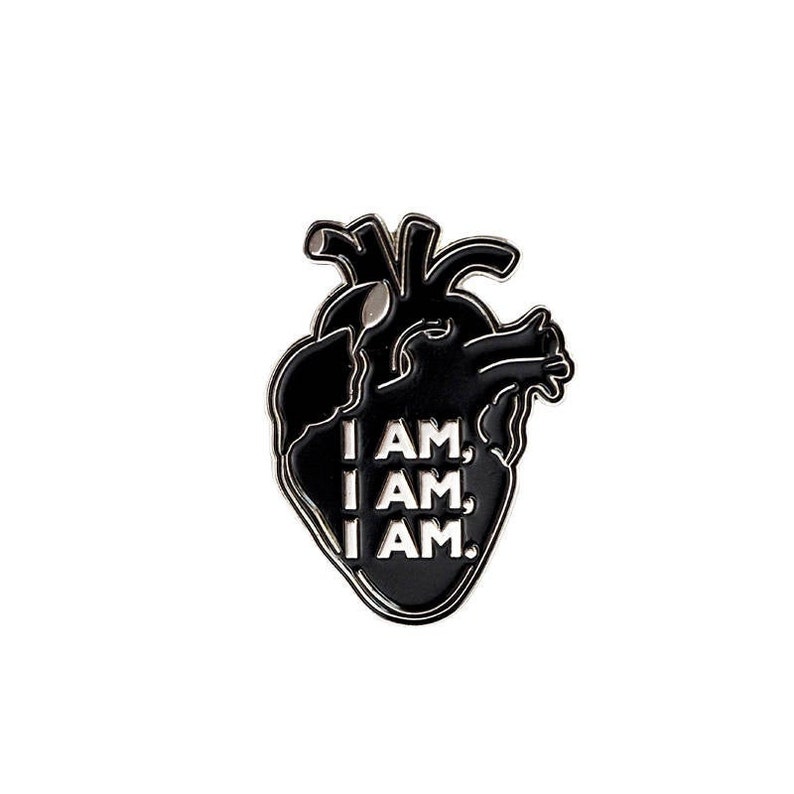 I am, I am, I am enamel pin Inspired by Sylvia Plath, Celebrating Feminism and Empowerment Perfect for Literature and Poetry Lovers Bild 1