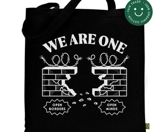 We are one - Organic Cotton heavy tote bag