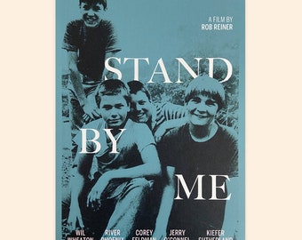 Stand By Me - Alternative Movie Poster - Stephen King - River Phoenix - Fan Art A4 Print