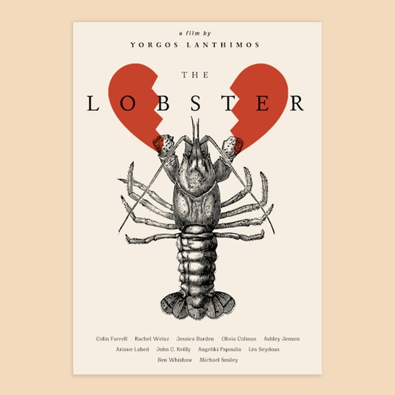 The Lobster Movie Poster – Yorgos Lanthimos Film, Fan Art Print (A4 Size)