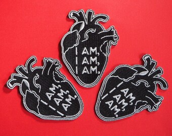 I am I am I am - embroidered patch Inspired by Sylvia Plath, Celebrating Feminism and Empowerment - Perfect for Literature and Poetry Lovers