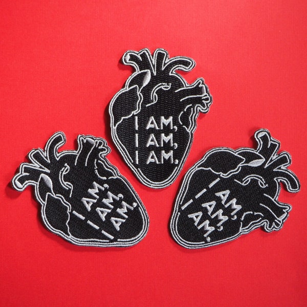 I am I am I am - embroidered patch Inspired by Sylvia Plath, Celebrating Feminism and Empowerment - Perfect for Literature and Poetry Lovers