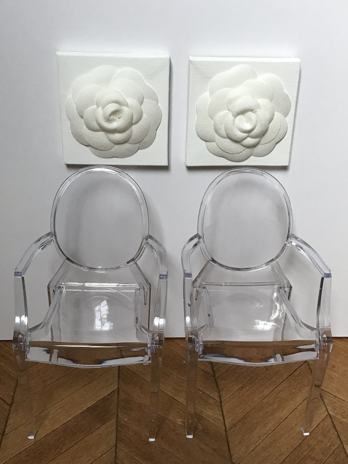 Louis XVI Ghost Chair Armchair Miniature 16 Doll Clear Etsy