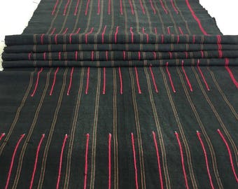 Vintage Hmong hemp Fabric ,Batik fabric textiles, Handwoven Hmong hemp fabric form Thailand
