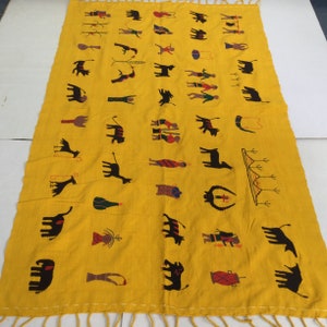 Sale!!!! 1.64 Meters Long &quot;NAGA&quot; Handwoven Hmong cotton, Hmong cotton, Vintage cotton textiles, Naga table runner from Thailand(NGY1)
