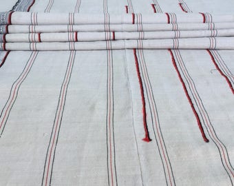 Vintage Hmong hemp Fabric ,Batik fabric textiles, Handwoven Hmong hemp fabric form Thailand