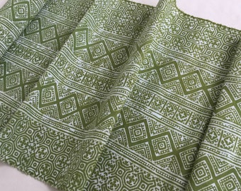 Sale !!!!! Hmong cotton,vintage Batik fabric textiles,table runner,fabric textiles decorated embroidery Hmong hill tribe From Thailand(YO1)