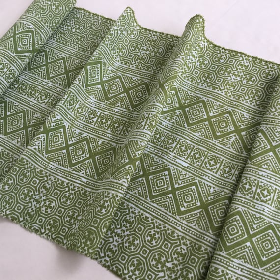 Sale !!!!! Hmong cotton,vintage Batik fabric textiles,table runner,fabric textiles decorated embroidery Hmong hill tribe From Thailand(YO1)