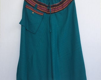 Hot price !!!!! PC12 Blue Alladin pants, Harem pants, Hmong pants, Hippie yoga pants, Trousers Tribal pants from ChiangMai Thailand