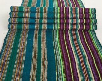 2.20 M. Hmong cotton,vintage Batik fabric textiles,table runner,fabric textiles decorated embroidery Hmong hill tribe From Thailand(K41)