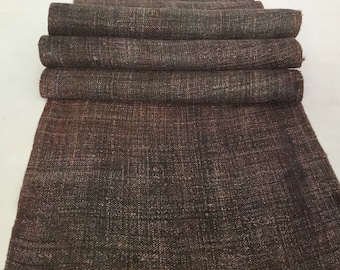 SALE!!!! 2.40 Meters Long Natural Hmong Hemp Fabric, vintage Hemp hand dyed Hmong hill tribe-Bed runner, Old Hemp from Thailand(JA1)