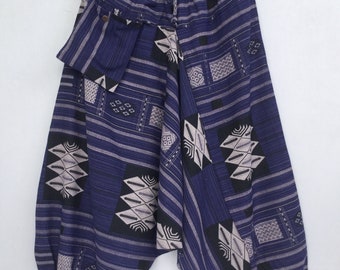 Hot price !!!!! CK8 Blue Alladin pants, Harem pants, Hmong pants, Hippie yoga pants, Trousers Tribal pants from Thailand
