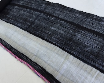 ¡¡¡venta!!! 2,70 metros de largo vintage Hmong Cáñamo, tela batik índigo, textil de cáñamo vintage, cáñamo vintage teñido a mano, cáñamo viejo, corredor de mesa(S45)