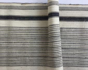 Sale!! 2.80 Meters long Natural Hmong hemp fabric,vintage  hemp hand dyed Hmong hill tribe -Bed runner,Table runner from Thailand (JU15)