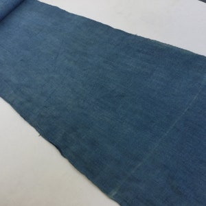 Tela de cáñamo natural Hmong de 2,40 metros de largo, cáñamo vintage teñido a mano de la tribu de las colinas Hmong - Camino de cama, Camino de mesa, El mejor textil (PP5