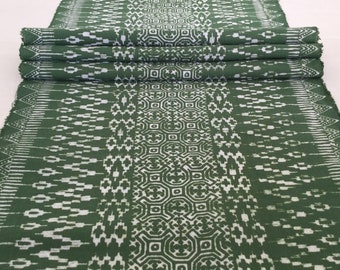 Sale!!! Hmong cotton, vintage Batik fabric textiles, table runner, fabric textiles decorated embroidery Hmong hill tribe From Thailand(G1)