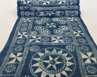 SALE!!!! 2.40 Meters Long Natural Hmong Hemp Fabric, vintage Hemp hand dyed Hmong hill tribe-Bed runner, Old Hemp from Thailand(M1)