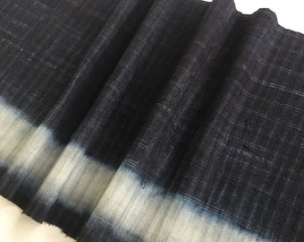 Sale!!! 2.70 Meters long Vintage Hmong Hemp, indigo batik fabric, vintage hemp textile, hand dyed vintage hemp, old hemp, table runner(C664)