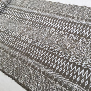 Extrabreite!!! 22 "breiter handgewebter Hmong-Baumwoll-Indigo-Batik-Stoff, Baumwolltextilien im Vintage-Stil, Tischläufer aus Thailand (EL4)
