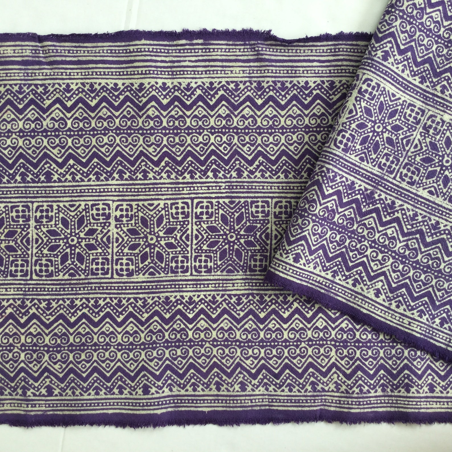Sale Hmong cottonvintage Batik fabric textiles table | Etsy