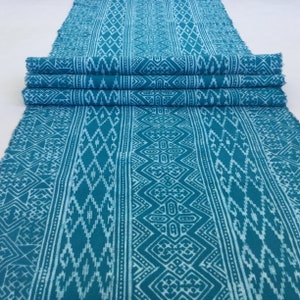 Sale!!!! Hmong cotton, Vintage Batik fabric textiles, table runner, fabric textiles decorated embroidery Hmong hill tribe From Thailand(B84)