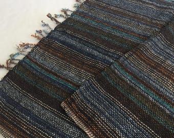 1.60 Meters Long Dark brown soft cotton Fabric ,Soft fabric textiles, Handwoven cotton fabric form Thailand (2526)
