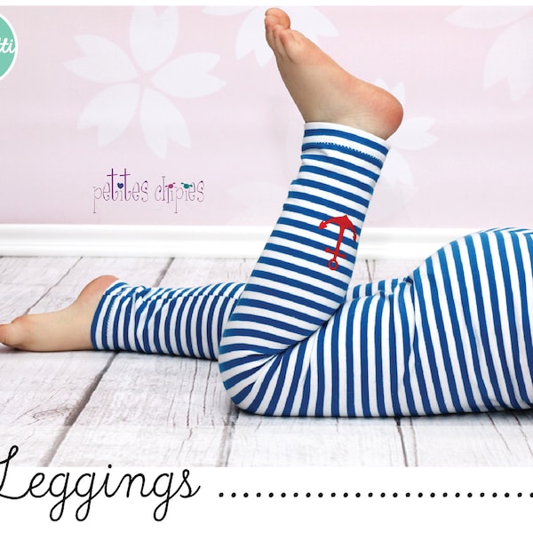 Kinder-Leggings Gr. 98 bis 164 Schnittmuster Hose / ebook + Anleitung / PDF / sewing pattern / Konfetti Patterns / konfettipatterns / nähen