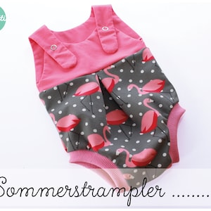 Sommerstrampler Strampler Gr. 50-92 Baby Schnittmuster / ebook Anleitung / sewing pattern / Konfetti Patterns / konfettipatterns / nähen Bild 1