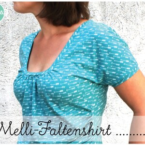 Melli pleated shirt pattern Gr. 34-48 ebook + instructions / children and adults / PDF / sewing pattern / confetti patterns / sew