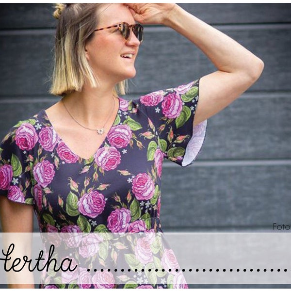 Hertha Damenkleid Kleid Gr.32-50 Schnittmuster / ebook Anleitung / sewing pattern / Konfetti Patterns / konfettipatterns / nähen /PDF