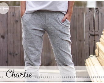 Charlie - Jogginghose im Chino-Stil Damen Hose Schnittmuster Konfetti Patterns konfettipatterns sewing